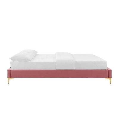 Sutton Velvet 100X200 Single Bed/Pink