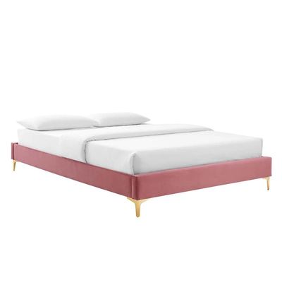 Sutton Velvet 100X200 Single Bed/Pink