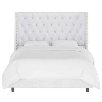 Skyline Wingback 100X200 Single Bed/White