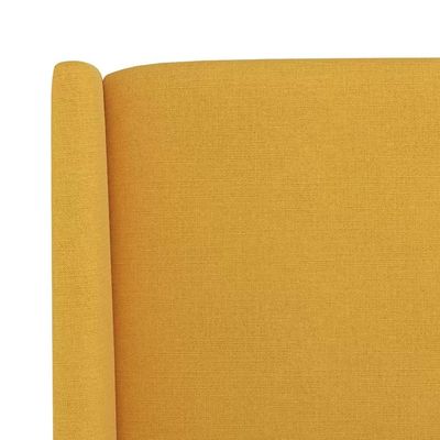 Goodrich Velvet Upholstered 100X200 Single Bed/Yellow