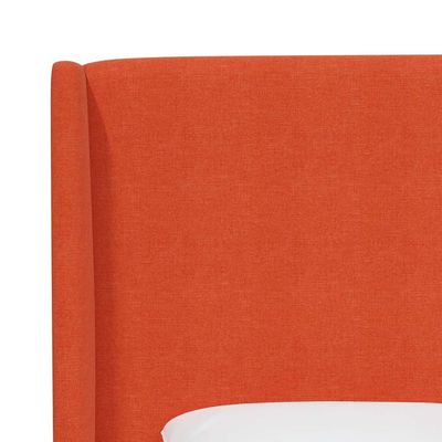 Goodrich Velvet Upholstered 100X200 Single Bed/Orange 