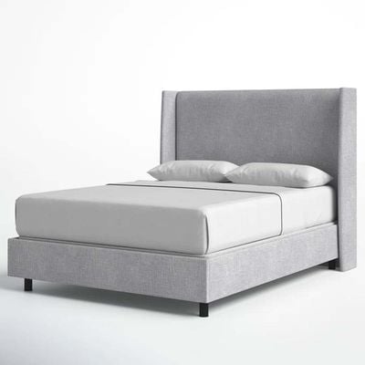 Goodrich Velvet Upholstered 100X200 Single Bed/Grey