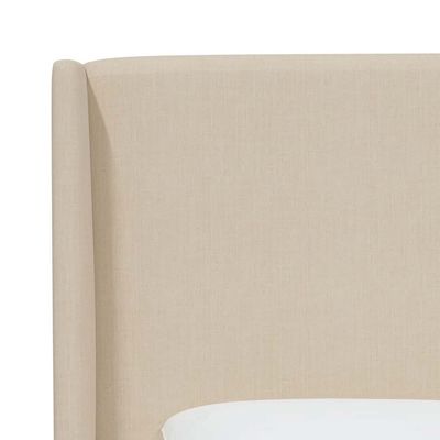 Goodrich Velvet Upholstered 100X200 Single Bed/Beige
