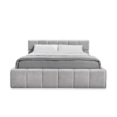 Brix 100X200 Single Bed/Light Grey