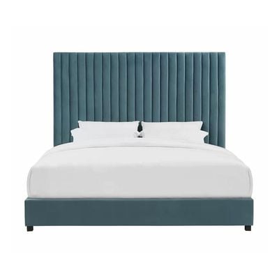 Abid Upholstered 100X200 Single Bed/Teal