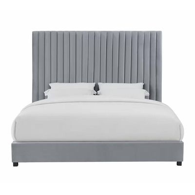 Abid Upholstered 100X200 Single Bed/Grey