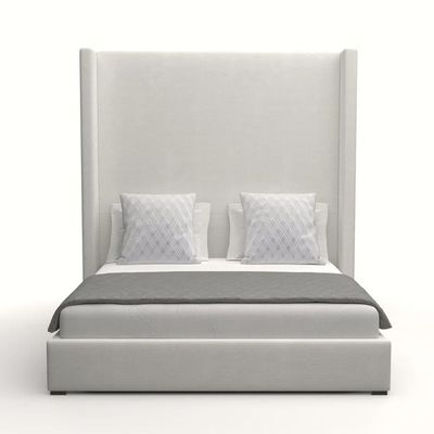 Nora Tall Headboard Upholstered 100X200 Single Bed/White