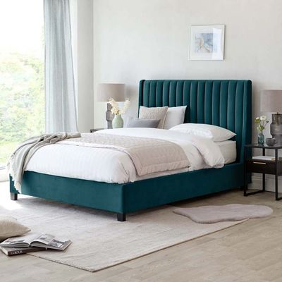 Bella Wingbed 200X200 Super King Bed  /Teal