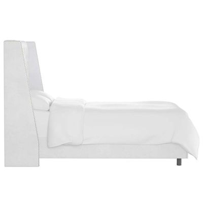 Skyline Wingback 200X200 Super King Bed /White