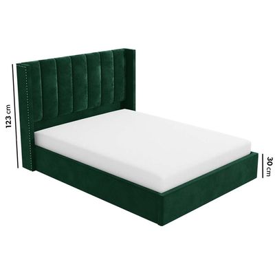 Maddoo Wing Back 200X200 Super King Bed  /Green