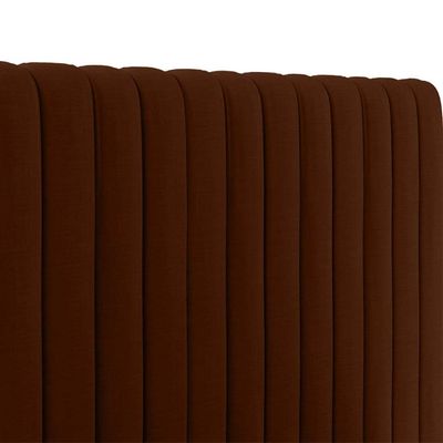 Megane Channel Tufted 200X200 Super King Bed  /Brown 