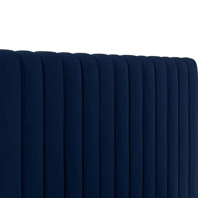 Megane Channel Tufted 200X200 Super King Bed  /Navy Blue