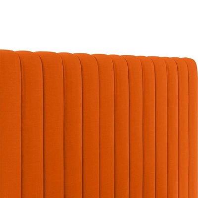 Megane Channel Tufted 200X200 Super King Bed  /Orange