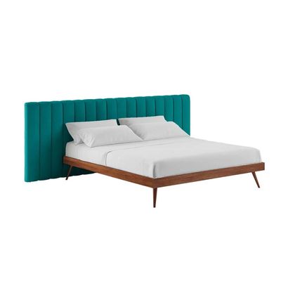 Megane Channel Tufted 200X200 Super King Bed  /Teal