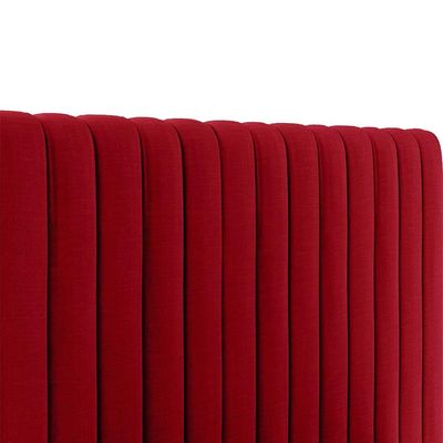 Megane Channel Tufted 200X200 Super King Bed  /Red