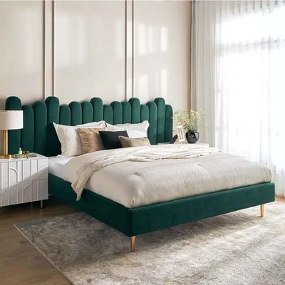 Matteo Plush Velvet 200X200 Super King Bed 