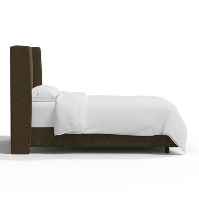 Goodrich Velvet Upholstered 200X200 Super King Bed/Brown