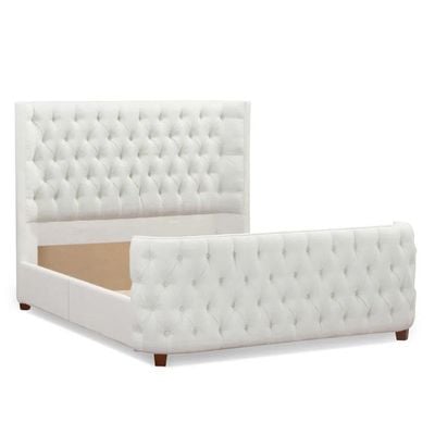 Jennifer Brooklyn Tufted Headboard 200X200 Super King  Bed /White