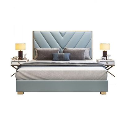 Gilma PVC Luxury Upholstered 200X200 Super King Bed 