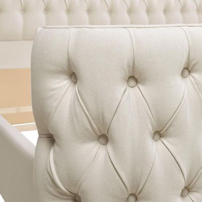 Jennifer Brooklyn Tufted Headboard 200X200 Super King  Bed /Beige