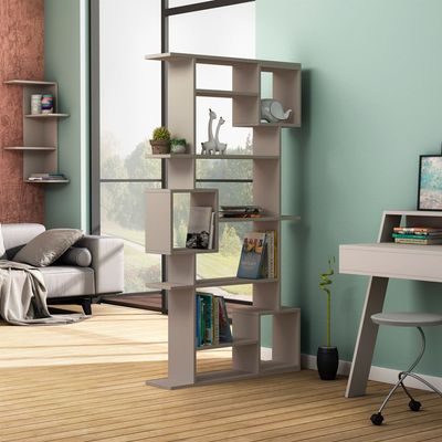 Mourah Soto Bookcase - Light Mocha - 2 Years Warranty