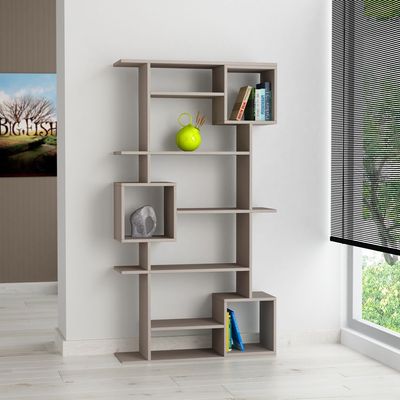 Mourah Soto Bookcase - Light Mocha - 2 Years Warranty