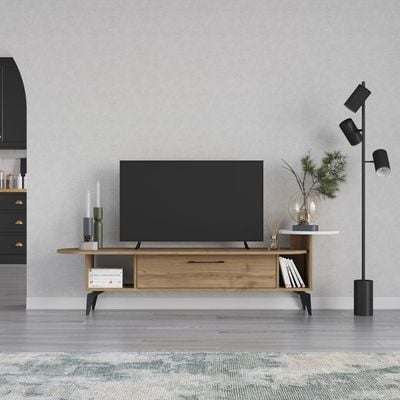 Mourah Ada Tv Stand Up To 60 Inches With Storage - Hitit/White - 2 Years Warranty