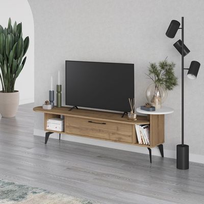 Ada TV Stand Up To 60 Inches With Storage - Hitit/White - 2 Years Warranty
