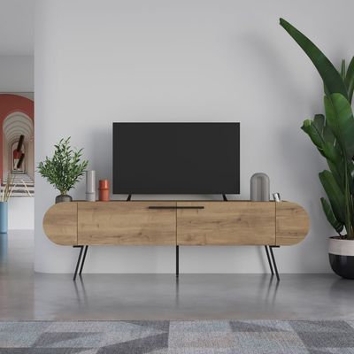 Mourah Capsule Tv Stand Up To 65 Inches With Storage - Hitit - 2 Years Warranty