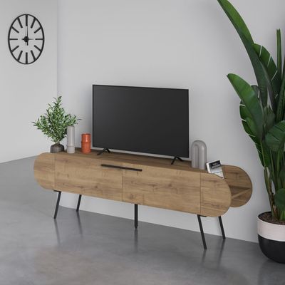 Mourah Capsule Tv Stand Up To 65 Inches With Storage - Hitit - 2 Years Warranty