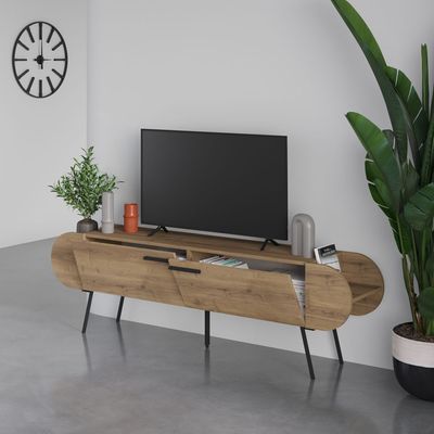 Mourah Capsule Tv Stand Up To 65 Inches With Storage - Hitit - 2 Years Warranty