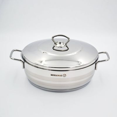  Astra Stainless steel Low Casserole 24x8 cm / 3.6 l.