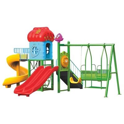 MYTS Outdoor Activity Playcentre with slide and Double swings for kids