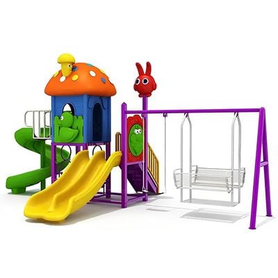 MYTS Outdoor Activity Playcentre with slide and Double swings for kids