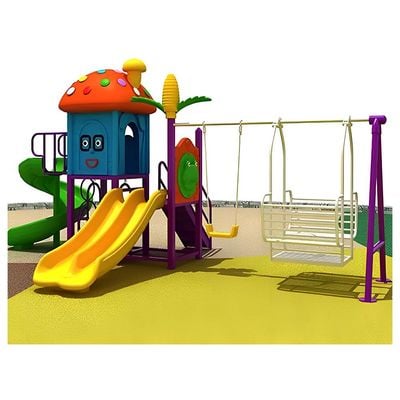 MYTS Outdoor Activity Playcentre with slide and Double swings for kids