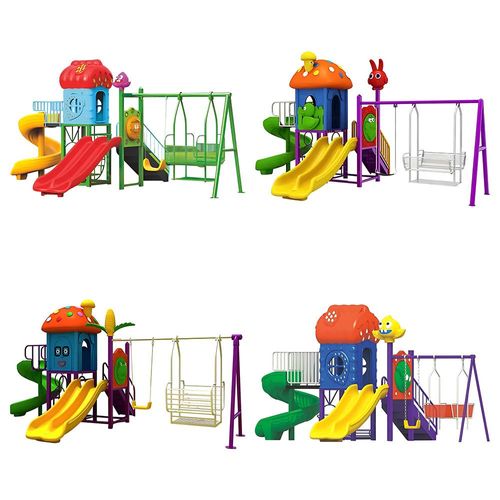 MYTS Outdoor Activity Playcentre with slide and Double swings for kids