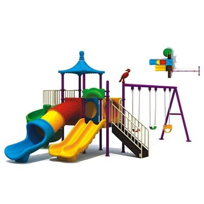 MYTS Outdoor  Activity Playcentre with Series of slides and 3 swings for kids