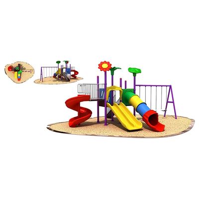 MYTS New Cute Outdoor  Activity Playcentre with slides and 3 swings for kids