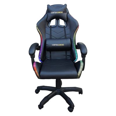 Mahmayi Black HYG-01LED LED Gaming Chair, Ergonomically Designed with RGB Lights with Adjustable Brightness, Finest Reclining Feature & Power Support USB Gaming Chairs