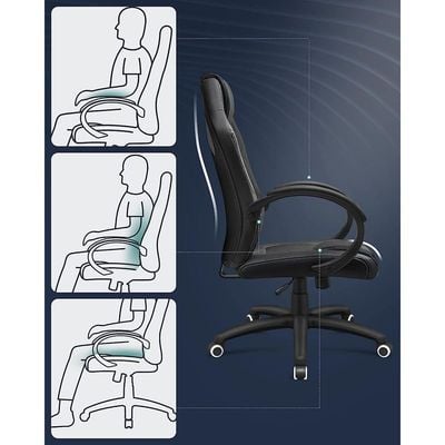 Songmics Black Obg56B New Era Gaming Chairs for Playstation, Office, Gaming Station, Home, Study Room by Mahmayi