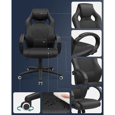 Songmics Black Obg56B New Era Gaming Chairs for Playstation, Office, Gaming Station, Home, Study Room by Mahmayi