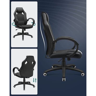 Songmics Black Obg56B New Era Gaming Chairs for Playstation, Office, Gaming Station, Home, Study Room by Mahmayi