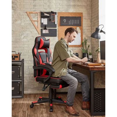 Songmics Black and Red Obg73Brv1 Modern Gaming Chairs for Playstation, Office, Gaming Station, Home, Study Room by Mahmayi