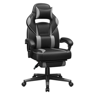 Songmics Black and Grey OBG073B03 Stylish Gaming Chairs for Playstation, Office, Gaming Station, Home, Study Room by Mahmayi