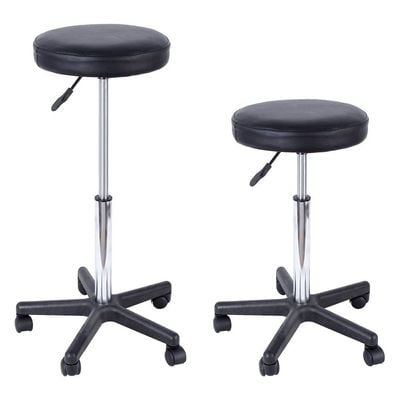 Songmics Black LJB61B Height-Adjustable Lab Chairs for Laboratory, Science Lab, Testing Lab Chairs by Mahmayi