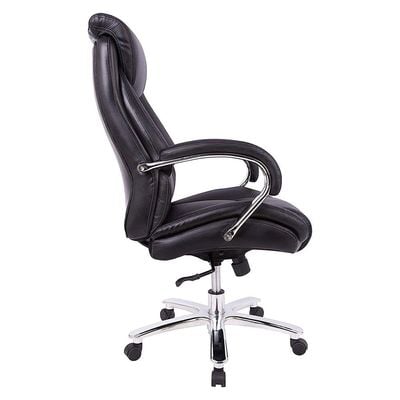 Mahmayi C900 High Back Chair - Thick Padding Quilted Ergonomic Office Chair With Adjustable Seat, Executive Swivel Chair Castors - Executive Chair (Black)