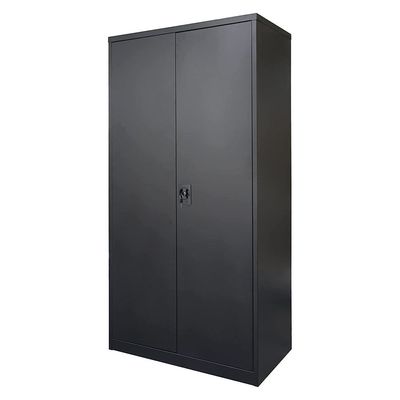 Mahmayi Victory Steel Japan OEM 3 Shelves Steel Filing Cupboard, Office Organizer Storage Solution, Includes Lock with 2 Keys, Metal Cabinet for Documents, Supplies and Hanging Files (BLACK)