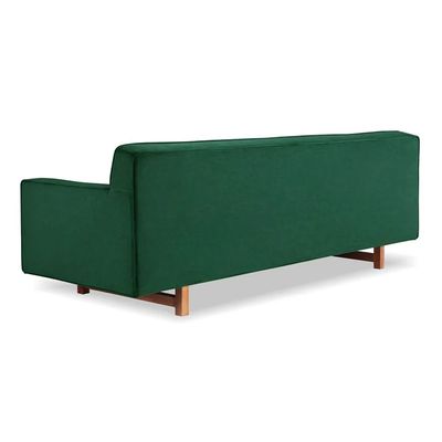 Gleason 3 Seater Velevt Sofa - Emerald Green- L220cm x W85cm x H76cm