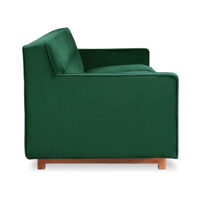 Gleason 3 Seater Velevt Sofa - Emerald Green- L220cm x W85cm x H76cm