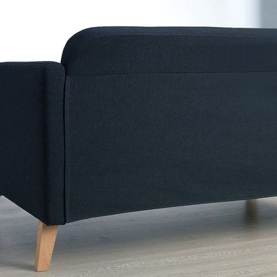 Amara 3 Seater Fabric Corner Sofa - Dark Grey - L145cm x W197cm X 76cm